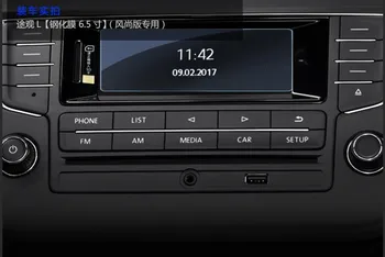 Auto Navigācijas GPS Ekrāna Stikla Tērauda Aizsardzības Plēve Priekš Volkswagen VW Tiguan MK2 2016 2017 2018 Kontroles LCD Ekrāns Uzlīme
