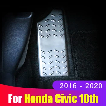 Auto Nerūsējošā Tērauda balsta Kājas Pamatni, Vāku Bez Urbšanas Interjera Aizsardzības Honda Civic 10 2016 2017 2018 2019 2020
