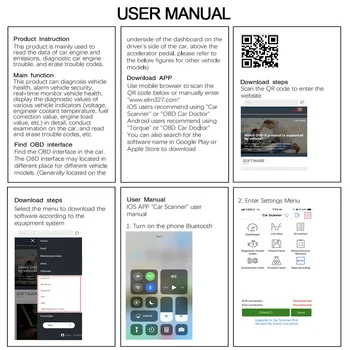 Auto OBD2 Diagnostikas Skeneris Kodu Lasītājs Bezvadu Bluetooth 4.0 Auto Ātrās Skenēšanas Rīki OBD 2 II OBDII Par Android, iOS, Windows APP