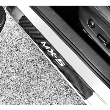 Auto Palodzes Pretnodiluma Plāksnes Pedāli Ietilpst Uzlīmes Filmas par Mazda MX-5 MX5 Auto Uzlīmes Auto Piederumi, Auto Durvju Aizsargs 4GAB/daudz