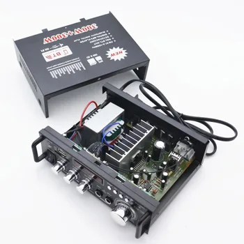 Auto Pastiprinātāju Mini HiFi Stereo Audio Jaudas Pastiprinātājs ar Digitālu Bluetooth, lai Auto Auto Mājas Audio 600W DC12V AC220V