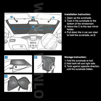 Auto Priekšā Saulessargs Logu Plēves Vējstikla Par Subaru Forester LEVORG OUTBACK WRX STI IMPREZA XV Priekšējā stikla Vāks
