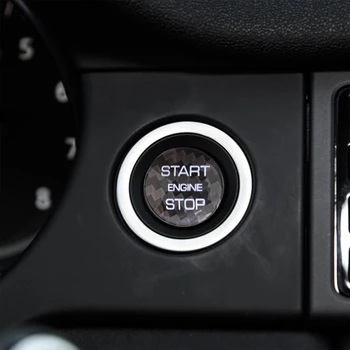 Auto Start Dzinēja Apturēšanas Pogu Vāka Gredzens Melns, Uzlīmes, Land Rover Diapazons Rover Evoque Sport Velārs