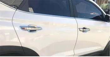 Auto Stils ABS Hromēti Durvju Rokturi Ietilpst Melns, Apdare, Durvju Rokturi Bļoda Par Hyundai Tucson 2016 2017 2018 2019 2020