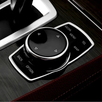 Auto stils attiecībā uz BMW X3 F25 2013-17 Interjera Multivides Taustiņš Vāciņa Apdare, Lukturu slēdzis Rāmis melns, Uzlīmes, Auto Aksesuāru