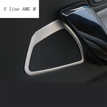 Auto stils Durvju audio skaļrunis durvju skaļrunis apdares uzlīme dekoratīvā vāciņa BMW F20 1 Series Iekšlietu Auto Piederumi