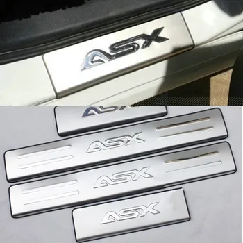 Auto Stils par 2011-2019 Mitsubishi ASX nerūsējošā tērauda pretnodiluma plāksnes durvis, palodzes 4gab/komplekts auto piederumi Mitsubishi Lancer