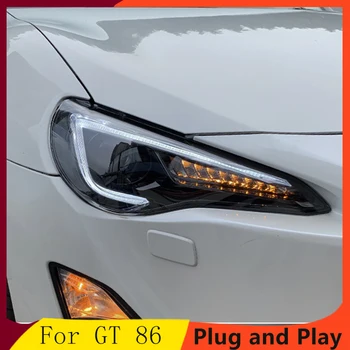 Auto Stils par Toyota FT GT 86 FT86 GT86 Subaru BRZ 2012-2018 Lukturi LED dienas gaitas lukturi priekšējo Lukturu Lēcas Dubultā Rāmja