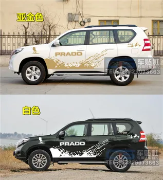 Auto uzlīmes Toyota Prado 2010-2019 ārējo apdari uzlīmes Land Cruiser Prado off-road personības modifikācijas uzlīmes