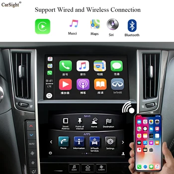 Auto Video, Audio Saskarne ar Apple CarPlay Infiniti Q50 Q60 QX50 Q50L Android Navigācijas Rūpnīcas Multimediju Izklaides