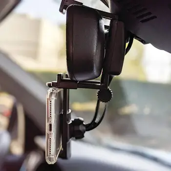 Automašīnas Atpakaļskata Spoguļa Turētāja Kronšteins Auto Telefona Turētājs 360 Rotācijas Vispārējā Mobilo Telefonu atpakaļskata spogulis tālrunis mount