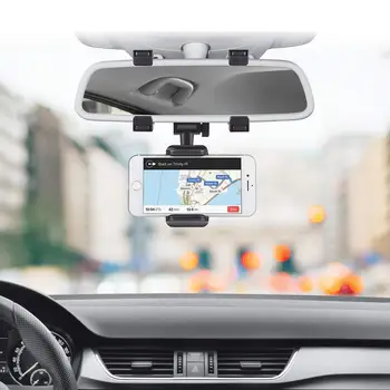 Automašīnas Atpakaļskata Spoguļa Turētāja Kronšteins Auto Telefona Turētājs 360 Rotācijas Vispārējā Mobilo Telefonu atpakaļskata spogulis tālrunis mount