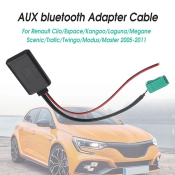 Automašīnas Bluetooth Modulis Aux Adapteri Bezvadu Radio Atskaņotājs Stereo Aux-In Audio Kabelis Renault Cloo Kangoo Uz Scenic Megane