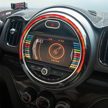 Automašīnas Centrālā Vadības Ekrāns Uzlīme 6.5 collu displejs 3D apdare MINI F54 F55 F56 F60 Auto piederumi, interjera dizains 2gab