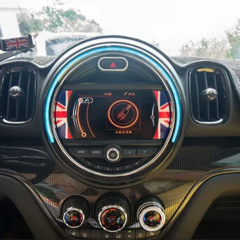 Automašīnas Centrālā Vadības Ekrāns Uzlīme 6.5 collu displejs 3D apdare MINI F54 F55 F56 F60 Auto piederumi, interjera dizains 2gab
