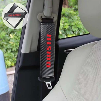 Automašīnas drošības Jostas Attiecas uz Nissan NISMO Automobiļu Plecu Spilventiņu, lai Automašīnas drošības Jostu Segtu PU Ādas Polsterējums