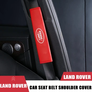 Automašīnas drošības Jostas Vāks Land Rover Logo Freelander 1 2 Defender 90 110 Discovery 4 5 3 Range Rover Evoque Interjera Aksesuāri