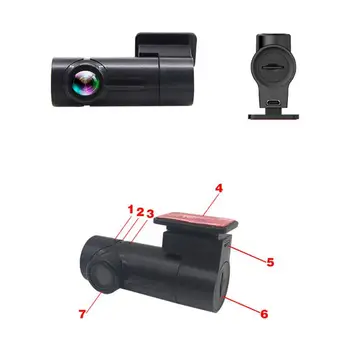 Automašīnas DVR Dash Cam Smart Kameras 170 Grādu Automašīnas Bezvadu Dash Platleņķa 1080P Pilna Nakts Versija, Braukšanas, Video Ieraksti