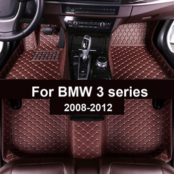 Automašīnas grīdas paklāji BMW 3. sērijas 325i 330i 335i 318i 320i(Divas durvis) 2008 2009 2010 2011 2012 Pasūtījuma auto pēdu Spilventiņi automobiļu