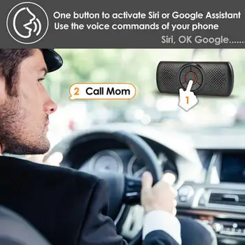 Automašīnas Komplekts Bluetooth Auto Bezvadu Bluetooth Automašīnas Brīvroku Skaļrunis Daudzpunktu Saulessarga Runātājs Xiaomi Phone Viedtālruņi