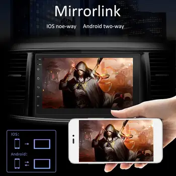 Automašīnas Radio 2 Din Android Auto Stereo Touch Ekrāns, Multimediju Atskaņotājs, Autoradio 2Din Touch Screen, GPS, WIFI, Bluetooth, FM Auto Audio
