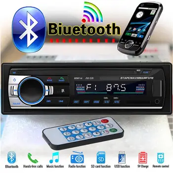 Automašīnas Radio, Bluetooth, Stereo Atskaņotāju, MP3 USB/SD/FM, USB MP3 Radio Atskaņotājs, Aux Ieeja Uztvērējs brīvroku Zvanus, USB Flash Disku