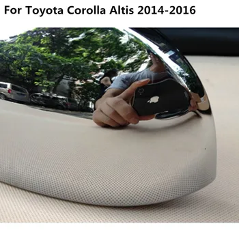 Automašīnu atpakaļskata Atpakaļskata Sānu Durvīm Spoguļi Cover stick melns rāmis 2gab toyota Corolla Altis 2016