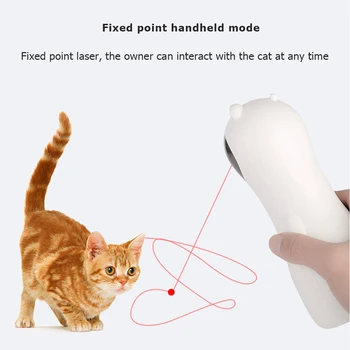 Automātiska Lāzera Rotaļlieta Kaķis Teaser LED Elektronisko Pet Kitten Mācību Izklaidējošas Rotaļlietas Pet Regulējams Mācību Piederumi