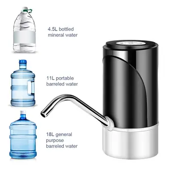 Automātiskā Sasist Ūdens Pudeli Elektrības, Dzeramā Ūdens Sūknis Dozatoru Pārnēsājamu USB Maksas Pudele Ūdens Sūknis 4.5-19 Litru