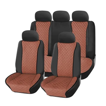 AUTOROWN Automašīnu Seat Cover Universal Komplekts Kia LADA Honda, Toyota Lexus Mākslīgās Zamšādas Automobiļu Sēdekļu Pārsegi Auto Piederumi