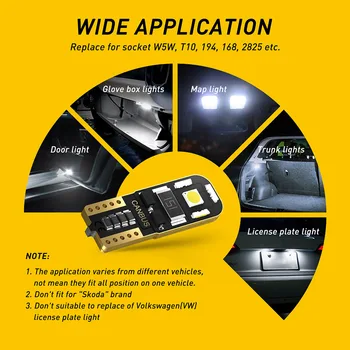 AUXITO T10 W5W LED Canbus Signāls, Lampu Likvidēšana Licences Gaismas Mercedes Benz W211 W221 W220 W163 W164 W203 C E SLK GLK CLS