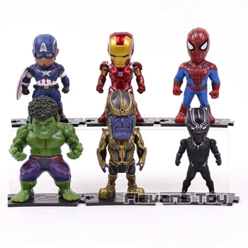 Avengers Infinity Kara Darbības Rādītāji Dzelzs Cilvēks, Kapteinis Amerika Zirnekļcilvēka Black Panther Thanos Super Varoņiem, Rotaļlietas, 6pcs/komplekts