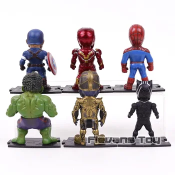 Avengers Infinity Kara Darbības Rādītāji Dzelzs Cilvēks, Kapteinis Amerika Zirnekļcilvēka Black Panther Thanos Super Varoņiem, Rotaļlietas, 6pcs/komplekts