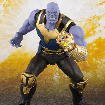 Avengers Infinity Kara Kolekcionējamu Rotaļlietu Brīnums Thanos Rīcības Attēls Infinity Gauntlet