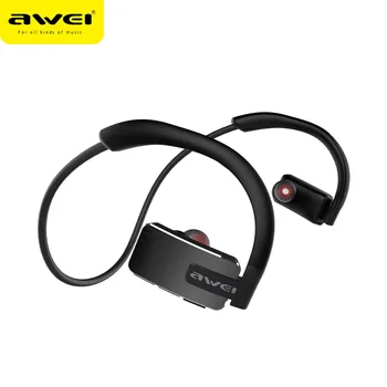AWEI A883BL Sporta Bluetooth Austiņas Ar Mic Bass Stereo Ūdensizturīgs Bezvadu Austiņas Trokšņu Slāpēšanas Bluetooth Austiņas