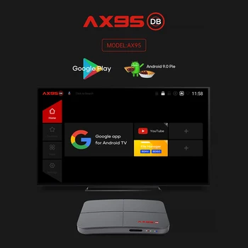 AX95 4GB 128GB TV Kastē Android 9.0 TVBOX Amlogic S905X3 Atbalsta Dolby BD MV BD ISO Wifi 4K 60fps Google Atskaņotājs Youtube