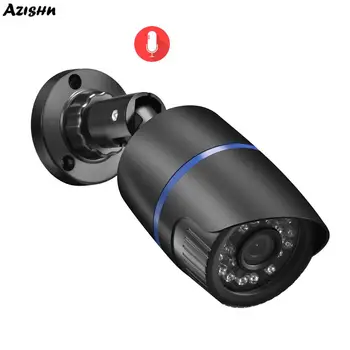 AZISHN H. 265AI 5MP 2MP Sejas Noteikšanas Audio 48V POE IP Drošības Kameras CCTV AI Drošības Āra Novērošanas IP Sistēmas Komplekts