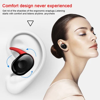 B1 TWS Bluetooth auss cilpiņa Austiņas Bezvadu Brīvroku ierīci pie Auss Āķis, Sporta Earbuds Austiņas Ar Maksas Lodziņā Mic Viedtālruņiem
