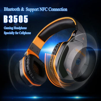 B3505 Bezvadu Gaming Austiņas Bluetooth 4.1 Stereo Austiņas Austiņas ar Mikrofonu, lai Spēlētājs Telefoni DATORU, Portatīvo Mūzikas Atskaņotāju