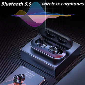 B5 Bluetooth Austiņas Bezvadu Austiņas V5.0 TWS Stereo Skaņu Earbuds Auto Pievienojiet brīvroku Tālruņa Zvanu Viedtālruņiem