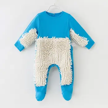 Baby Boy Romper Toddler Meitene Mop Uzvalks Zīdaiņu Lien Drēbes Kokvilnas Bērniem Viengabala Garām Piedurknēm Jumpsuit