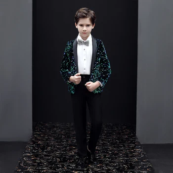 Baby Bērnu Uzvalks Trīs gabals Uzvalku Skaists Britu Stila Skatuves Sniegumu Uzņēmēja Veiktspējas Kleita Zēns Mazo Uzvalks Bērnu Drēbes