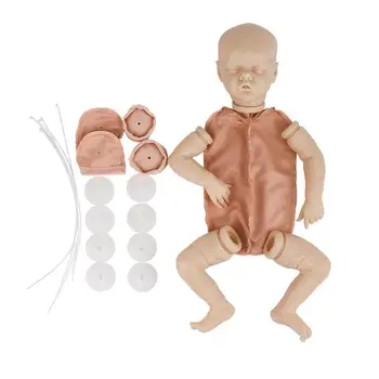 Baby Doll 28 Collas Spilgti Jaundzimušo Cute Baby Vinila Unpainted Nepabeigtu Lelle Daļas DIY Tukša Lelle Komplekts