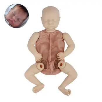 Baby Doll 28 Collas Spilgti Jaundzimušo Cute Baby Vinila Unpainted Nepabeigtu Lelle Daļas DIY Tukša Lelle Komplekts