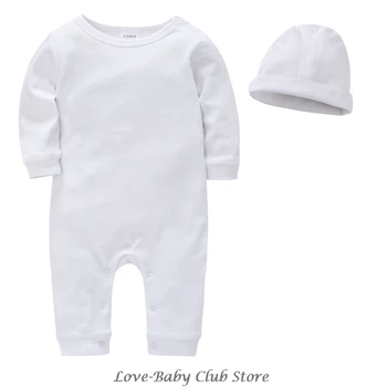 Baby Romper ar Klp Apģērbu Komplekts ar garām Piedurknēm Kokvilnas Jaundzimušā bērna 3M 6M 9M 12M 18M Roupa de Bebes 2020 