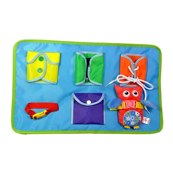 BabyChristmas dāvanu Montessori Kleita Zip Snap Pogu Sprādzes Kaklasaiti Pirmsskolas Izglītības rotaļlietas, mīksta, plīša rotaļlieta bērniem papildus mācību