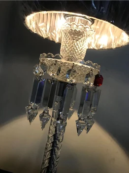 Baccarat Grīdas Gaismas Mūsdienu Kristāla Grīdas Lampa Ziemeļvalstu Stāv Lampas Dzīvojamā Istabā Luminaria Tripot Lampas deco salons Stendu gaismas