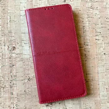 BAGĀTS BOSS gadījumā ar magnētu Samsung Galaxy A12 (sm-a125f) sarkanā eco-āda