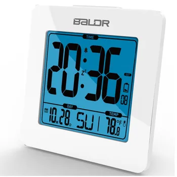 Baldr Ciparu LCD Pretgaismas Termometrs Kalendārs Iekštelpu Temperatūras Mērītājs Skatīties Galda Atlikšanas Taimeris Bērnu Galda Pulkstenis