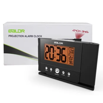 Baldr LCD Digitālās Projekcijas Pulkstenis Signāla Atlikšanas Konstantā Sienas, Griestu Projektoru Temperatūras Sensors Galda Termometrs ES Plug
